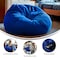 Flash Furniture Bean Bag Chair, Blue Back, 42 in W 42" L 19" H DG-BEAN-LARGE-SOLID-ROYBL-GG - alternate 4